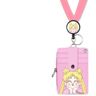 China Fashion Best Quality Working Badge ID Selling Card Holder Key Chain With Neck Strap Lanyard for sale