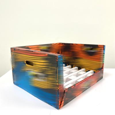 China Recyclable High Quality Custom Color Print Shoes Packaging Paper Box Cardboard Display Rack With Color Print for sale