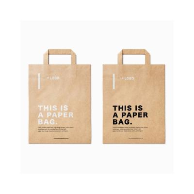 China Factory Price Eco Friendly Recyclable Sale Handle Paper Sack Custom Bags With Logo Packaging for sale