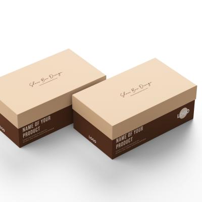 China New Design Recyclable Custom Logo Rectangle Cardboard Boxes Eco Friendly Shoe Packaging Boxes for sale