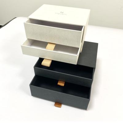 China Best Selling Recyclable Hard Customize Eco Friendly Cardboard Packaging Box Jewelri Drawer Box for sale