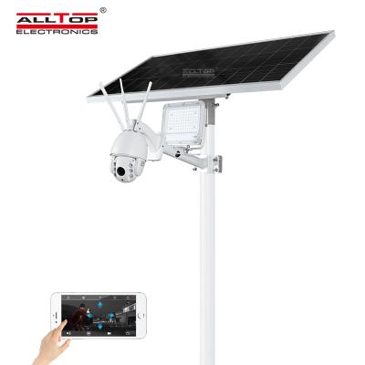 China New Hot Selling Garden Product 80W Solar Led Monitor Flood Light With CCTV Camera for sale