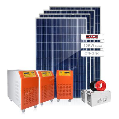 China Solar Power System Home 10 KVA Pure Sine Wave Power Inverter 220v MPPT Solar Hybrid Inverter Solar Power System for sale