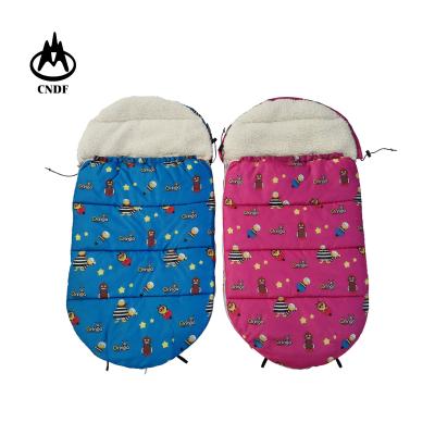 China Beer Barrel Cartoon Baby Infant Waterproof Sleeping Bag for Baby Stroller, Cashmere Soft Plush Striping Cozy Warm for sale