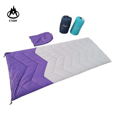 China Soft Comfortable Water Proof Nylon Nice Design Outdoor Camping Envelope Type Sleeping Bags Adults Travel Envelope Sleeping Bag for sale