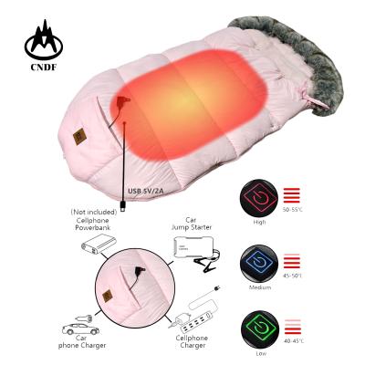 China Beer Barrel Electric Battery Water Proof Passionate babg Soft Warm Comfortable Self-heating Infant Sleeping Bag For Stroller for sale