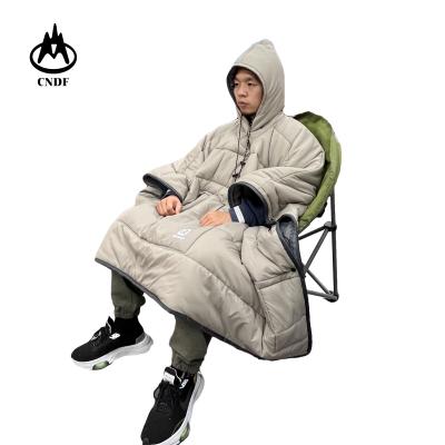 China Envelope Type New Design Universal USB Heating Warm Nylon Envelope Sleeping Bag Coat For Cold Weather Camping Outdoor Traveling for sale