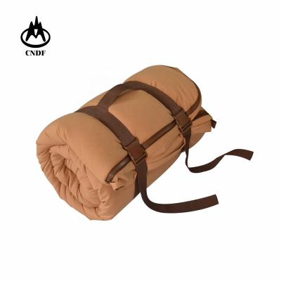 China High Quality Cheap Warm Khaki Type, Water Resistant, Middle East Envelope Desert Hunting Cotton Canvas Traveling Sleeping Bag for sale