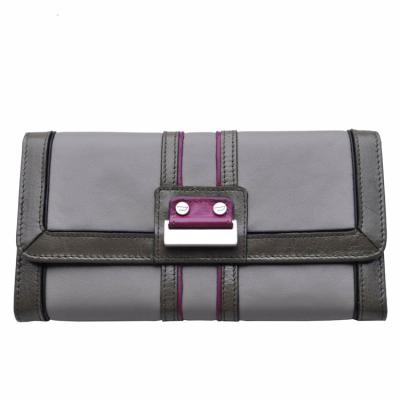 China RFID Women Luxury Purses Lady Wallet Fashion Leather Triple Purses Long Purses For Women for sale