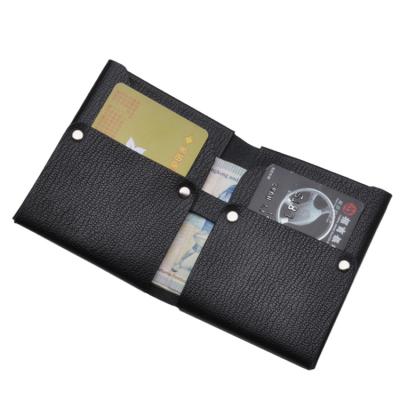 China RFID China Factory Men's Card Wallet Leather Portable Card Wallet Men's Slim RFID Wallets for sale