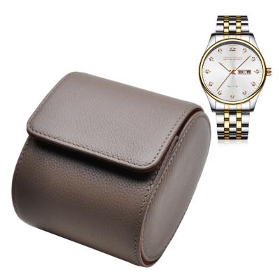 China Cheap watch case leather watch box for women and men signle watch case leather watch box for sale