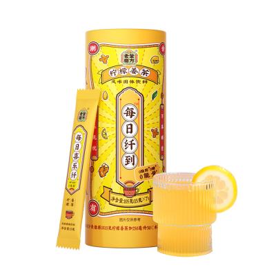 China Chinese Instant Tea Honey Fruit Lemon Ginger Tea Flavor Tea Powder Instant Hot Tea Powder Stomach Drinks for sale