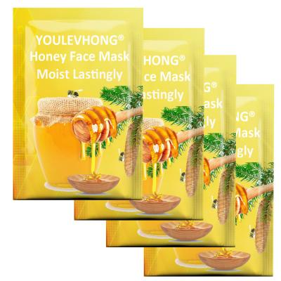 China Hydrating Honey Face Mask Sheet for Face Rejuvenation Cruelty Free Formula with Honey Scent for sale