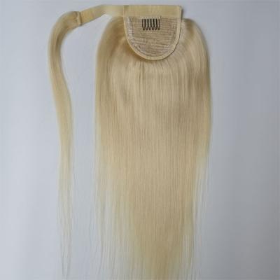 China Effortless Weaves Breathable Human Hair Extensions for Styling and Perming Velcro Ponytail Extension for sale