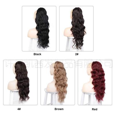 China Kinky Curly Drawstring Ponytail Human Hair 130% Density Sew in Hair Extension For Styling - Can Be Dyed / And Permed for sale