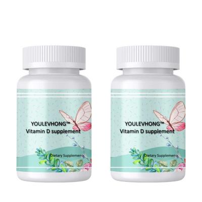 China Certified Non GMO Lichen Source Vitamin D3 Supplement Capsules for sale