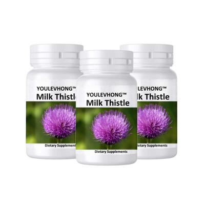 China Non GMO Gluten Free Milk Thistle Capsules with Gelatin/Rice Flour Magnesium Stearate Detox for sale