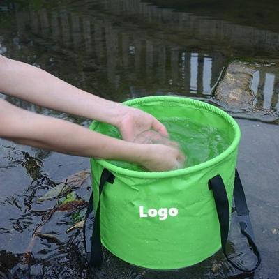 China Popular For Light Packers And Various Use Bucket Camping Water Storage Container Folding Foot Tub Portable Sink To Increase Surfing Fishing for sale