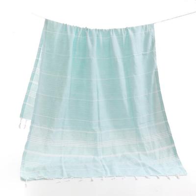 China Customized QUICK DRY Strips Turkish Towels Cotton , High Quality Fouta Towels for sale