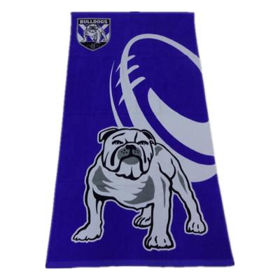 China Factory Sale Various QUICK DRY Designer Eco Friendly Fast Drying Microfiber Cotton Beach Towel Custom Printed Promotional Beach Towels for sale