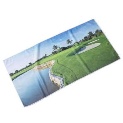 China 2021 Outdoor Custom Digital Golf Towel Pattern Waffle Microfiber Embroidery Printing Sublimation Logo Polyester Carabiner Heavy Duty Clip for sale