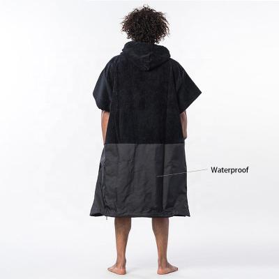 China Factory direct sale adult QUICK DRY change robe hooded surf poncho towel for watersports for sale