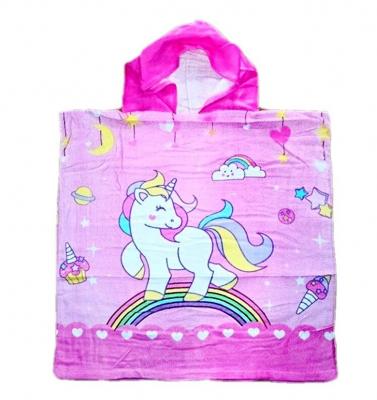 China China Suppliers QUICK DRY Kids Wear Unicorn Kids Hooded Towel for sale