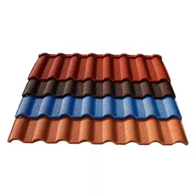 China Stone Coated Metal Steel Roofing Tiles Shingles Sheets Wave Roof Tiles for sale