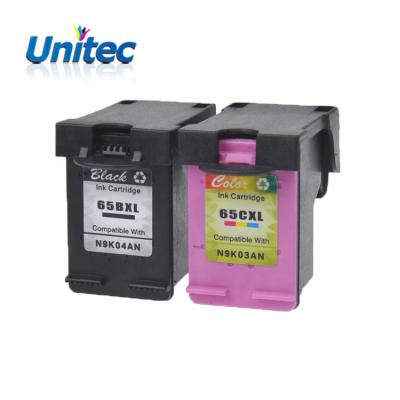 China COMPATIBLE compatible 65XL ink cartridge for HP65 65XL Deskjet N9K04AN 3755 printer cartridge 3758 3752 3732 3730 3722 3721 3720 for sale