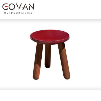 China Modern Design Outdoor Furniture Hotel Garden Teak Wood Patio Side Table for sale