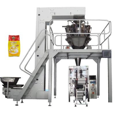 China Automatic Food Stainless Steel Ten Head Electronic Scales Back Sealer Vertical Packing Machine For Granule Chips Snack for sale