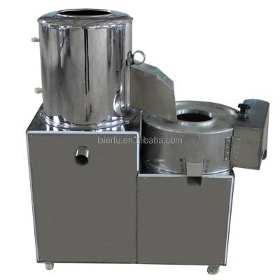 China Snack Plant Root Vegetable Peeler Potato Washing Cutting Potato Chips Cutting Machine for sale