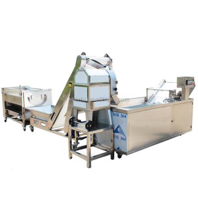 China Industrial Full Automatic Snacks Factory Price Fryed Potato Flakes Chips Making Machine Frozen French Fries Production Line For Sale for sale