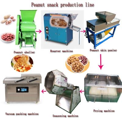 China Automatic High Efficiency High Efficiency Bean Making Machine /fried Peanut Processing Line for sale