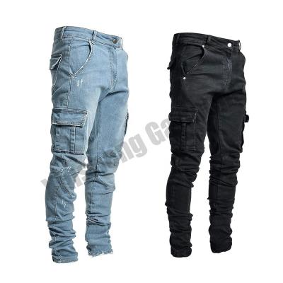 China QUICK DRY pants boys 2021design Pants stacked denim casual custom fashion new style men biker skinny jeans for sale