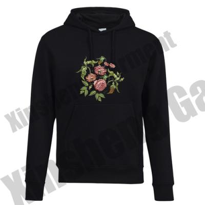 China 2021 Wholesale Anti-Wrinkle Heavy Cotton Custom Hoodies Pullover Cotton For Men Embroidered Print Logo Hoodies for sale