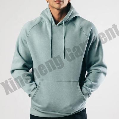 China Wholesale Custom Anti-Wrinkle Mens Performance Fitted Crewneck Sweatshirt Hoodie Printed Embossing Training Hoodie for sale