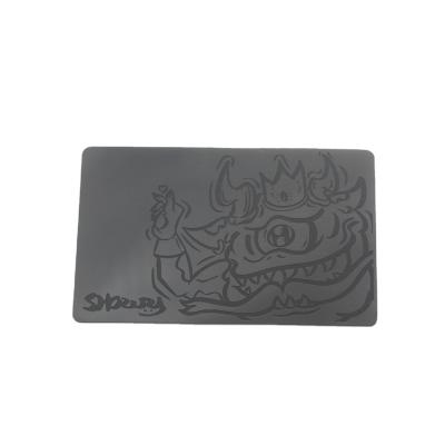 China China RFID NFC Stainless Steel Metal Cards Business VIP Chip Card for sale