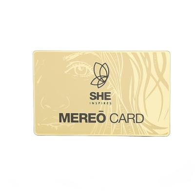 China China MDT gold Mirror business card metal business card for sale