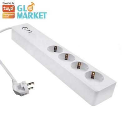 China Individual Control Universal Smart Wifi Plug Alexa Google Tuya Smart Power Socket Plug for sale