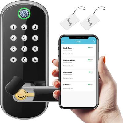 China Waterproof Fingerprint Door Lock Tuya Wifi Remote Conttrol Code Smart for sale