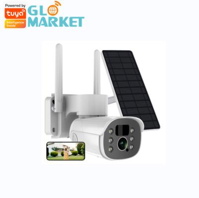 Chine Batterie solaire PTZ Bullet Camera Tuya Smart PIR Motion WiFi 2MP CCTV Security IP Camera à vendre