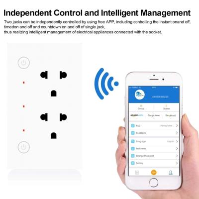 China Glomarket Wifi Tuya Zigbee Socket White Dual USB Super Charging Port for sale