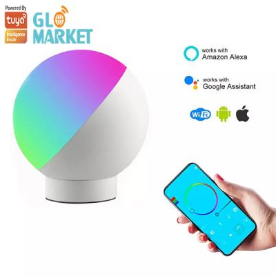 China Tuya 12W Wifi Smart Tischlampe Drahtlose Sprachsteuerung RGB Dimmbare Lampe zu verkaufen