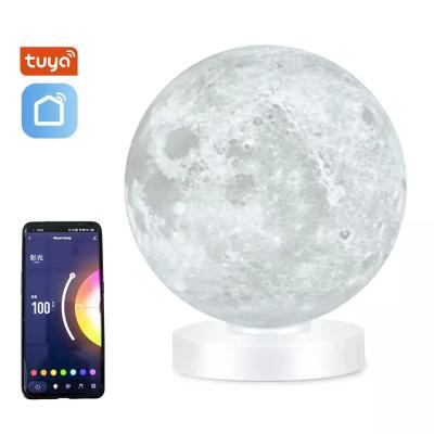 China Glomarket Smart WiFi LED Light Desk Tuya 3D Printed Moon Lamp for sale