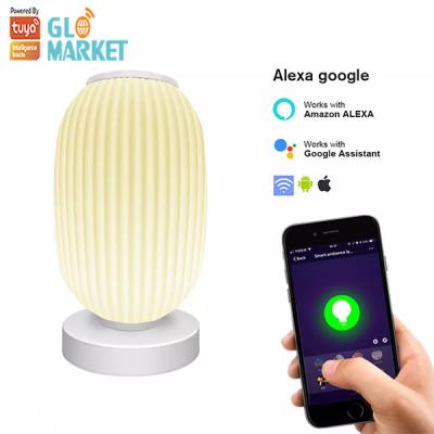 China Glomarket Tuya Smart Lantern Table Lamp Glass Music Table Light Wifi App Control for sale