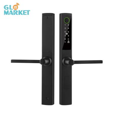 China Glomarket Broken Bridge Aluminium Smart Lock High-end Intelligentie Zink Alloy Tuya Wifi Vingerafdruk Waterdicht deur slot Te koop