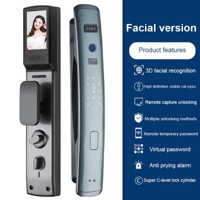 China Glomarket Smart Tuya Wifi Door Lock Automatic Alarm Fingerprint Smart APP Key Digital Password Security Automatic lock for sale