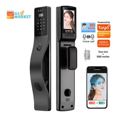 Cina Glomarket Tuya Riconoscimento facciale Smart Door Lock Sicurezza Password digitale Impronta digitale Porta Smart Lock in vendita