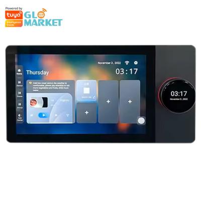 Cina Glomarket Tuya Wifi Smart 7 pollici pannello di controllo multifunzione Ble Music Wall Touch Screen Zigbee Hub Gateway Controllo centrale in vendita